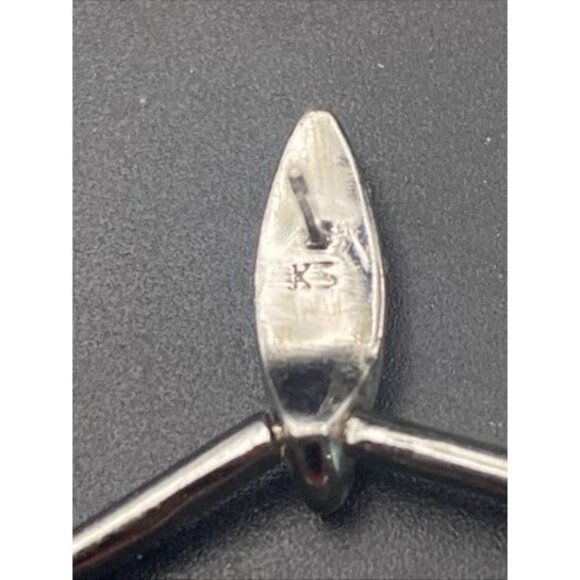 Kendra Scott Selena Earrings Silver Plated Pave Crystal Open Frame Pierced - Picture 7 of 8